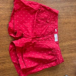 Springfield Red Shorts with white anchors Size 40 EUR